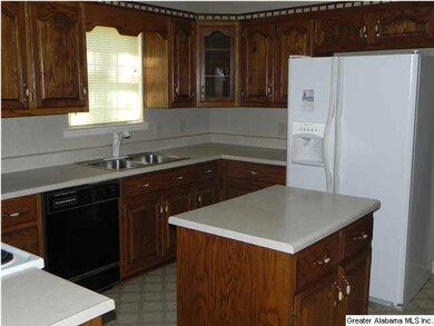 KITCHEN WITH LOTS OF WORK SPACE, ISLAND, OAK CABIN