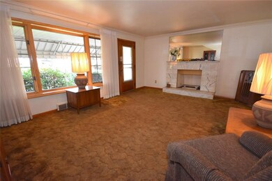 View of Window and Fireplace in Living Room