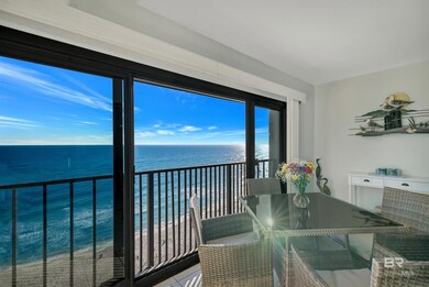Interior space featuring a water view