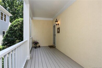Veranda on first floor level.