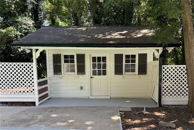 View of outbuilding