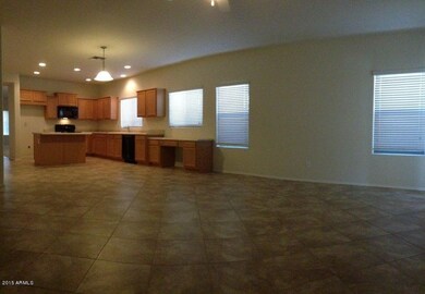 Tiled Family Room and Kitchen