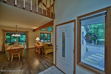 Bright entryway to open concept living