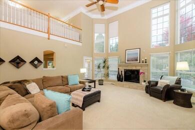 Great Room with 19 foot ceiling