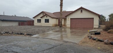 Front view home and garage