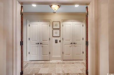 Only unit with custom doors covering elevator door for sound proofing and clean air