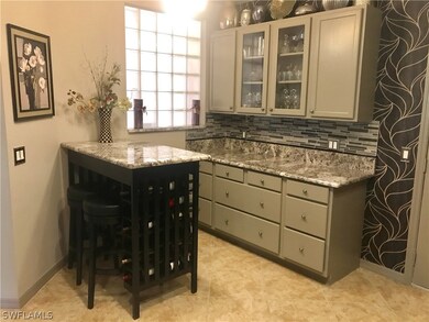 Extra built-in cabinets and breakfast table with s