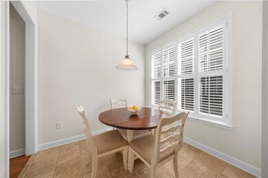 Dining room with baseboards