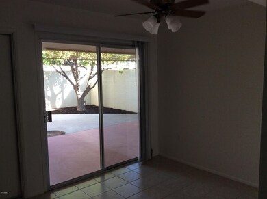 View of courtyard from dining area