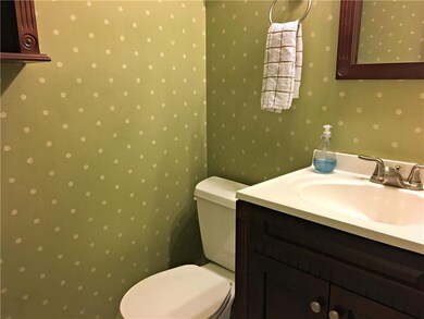Adorable first floor powder room