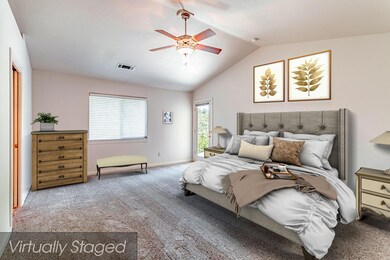 28 master bed staged