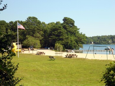 beach area with playground