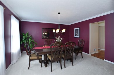 Spacious dining room for large or small gatherings