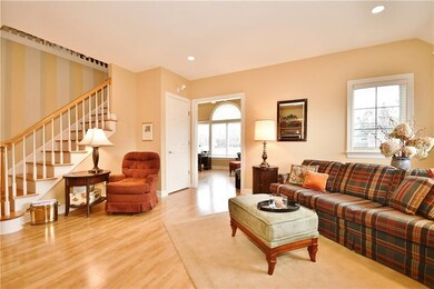 For casual entertaining, the family room /den is s