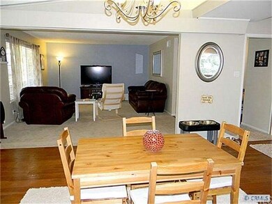 Dining Area Opens onto Living Room
