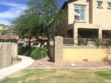 REAR VIEW OF TOWNHOME