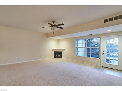 Newer paint and carpet in great room that offers a