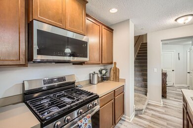 Ample cabinet and counter space!