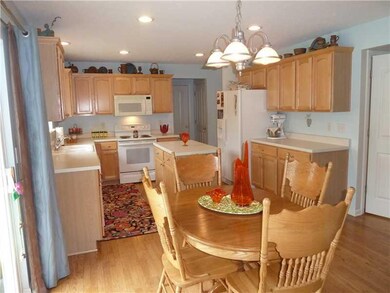 Kitchen. Nice Counter Space, Pull-Out Cabinets, Pretty Cabinets, Great Flooring.