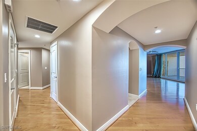 Hall featuring light hardwood / wood-style floors