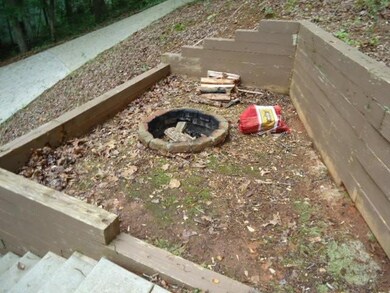 Exterior view of an outdoor fire pit