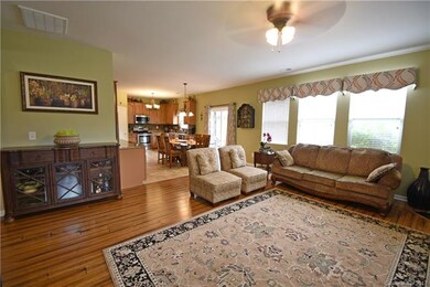 from great room looking toward kitchen and breakfa