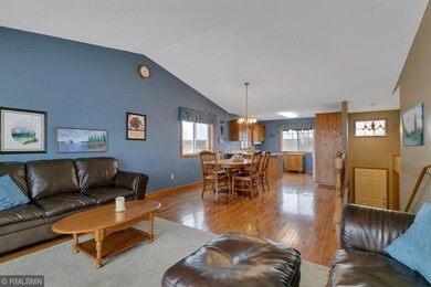 Vaulted ceilings make this open concept floor plan