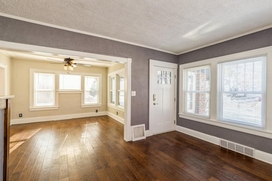 Living room looking into dining area