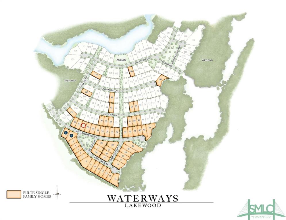 Community Map with home location circled in red.