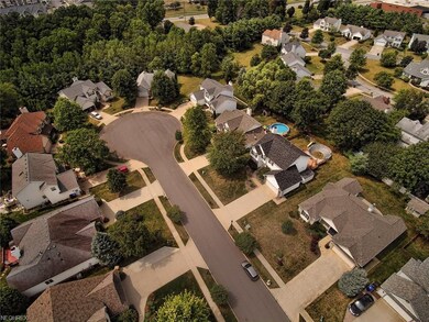 Picture from drone showing home located on private