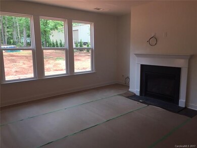 Great room off kitchen with fireplace.  Pardon the