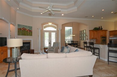 dining room, kitchen, great room open to each othe