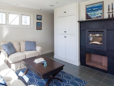 Rain wood burning fireplace
