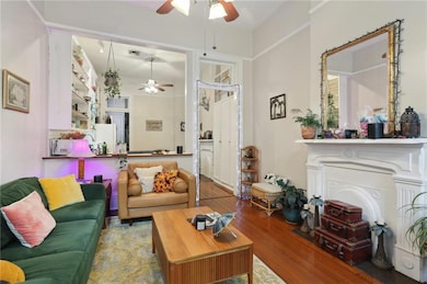 Enter 921 Hagan Ave into the living room, with bea