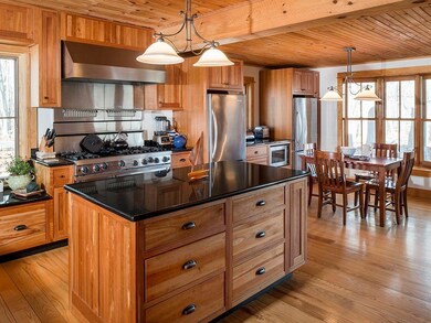 The custom home is built with high...