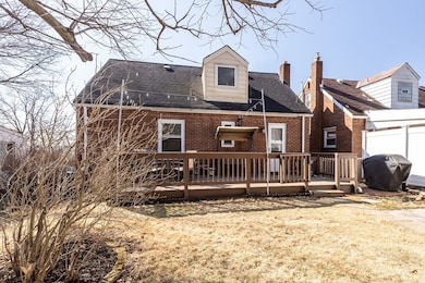 Safe, ground level large rear deck for warm weathe