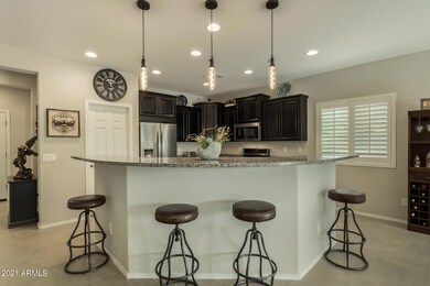 Island with granite