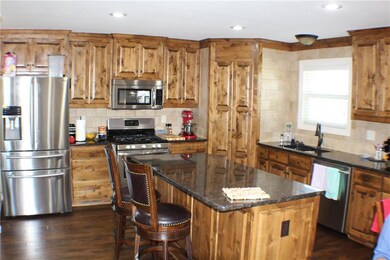 Kitchen with all stainless steel appliances