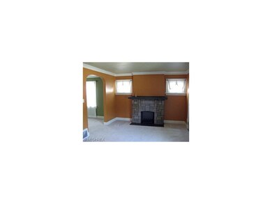 Decorative fireplace. The gas has been capped off.
