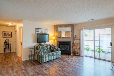 Great Room Fireplace & Sliding Door