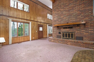 Tall Ceilings and amazing fireplace