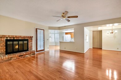 living room with fireplace