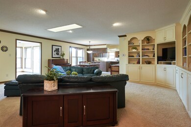 Tons of built-ins, fireplace and access to the Sun