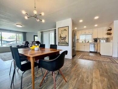 Dining living kitchen