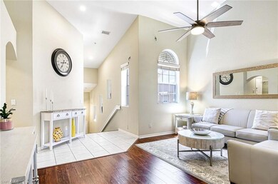 Living area featuring hardwood / wood-style floors