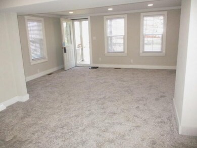 front entrance into living room