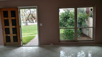 Living room and front entry