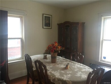 Bedroom used as a dining room.  There is a dining 