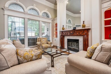 Elegant hand carved fireplace