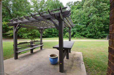 Patio with arbor